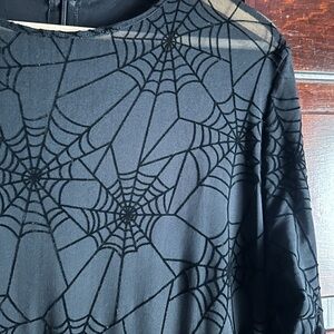 Disturbia Mesh Spiderweb Bodysuit